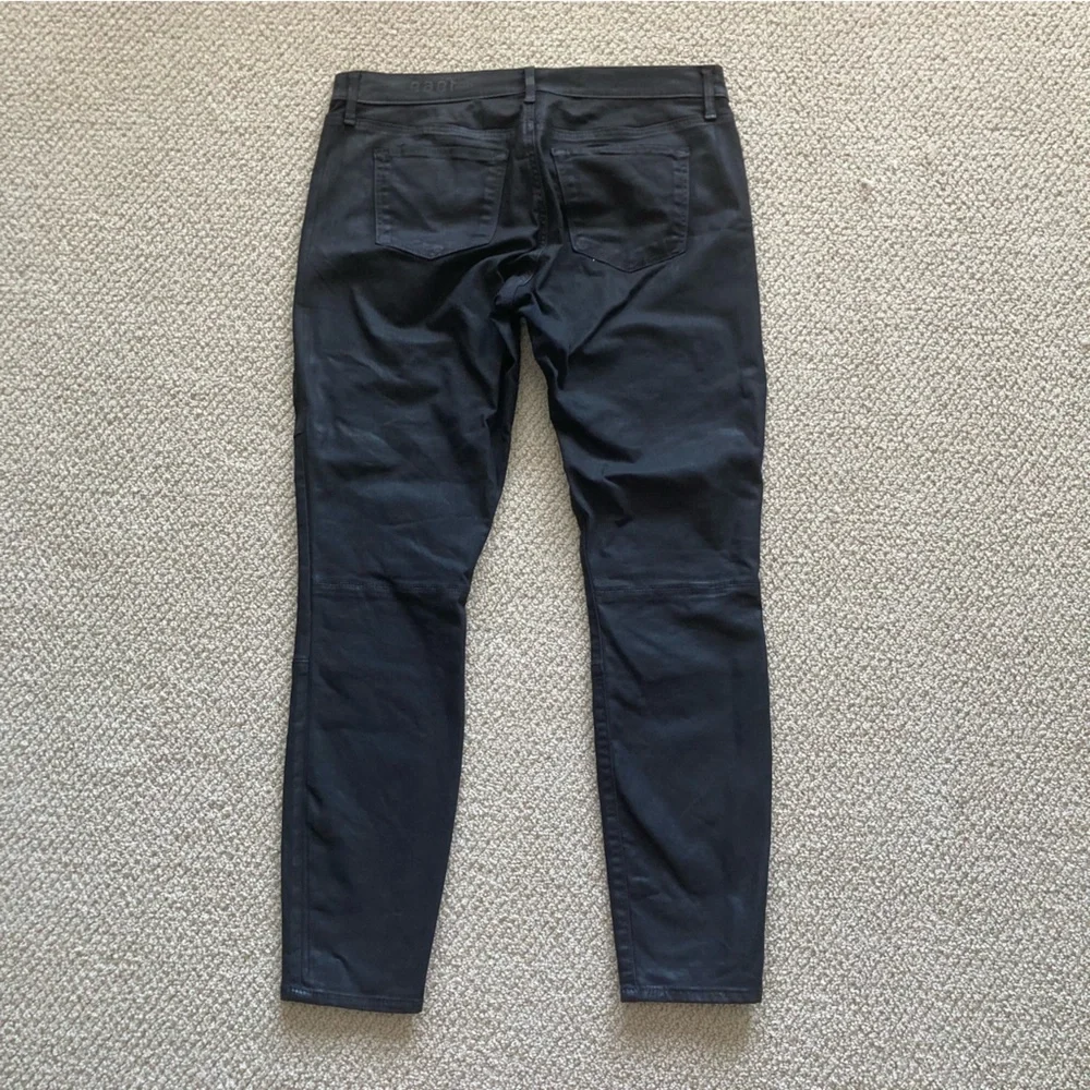 Gap 1969 Black Shine Skinny Legging Jeans Size 30 Stretch Pants Bottoms EUC